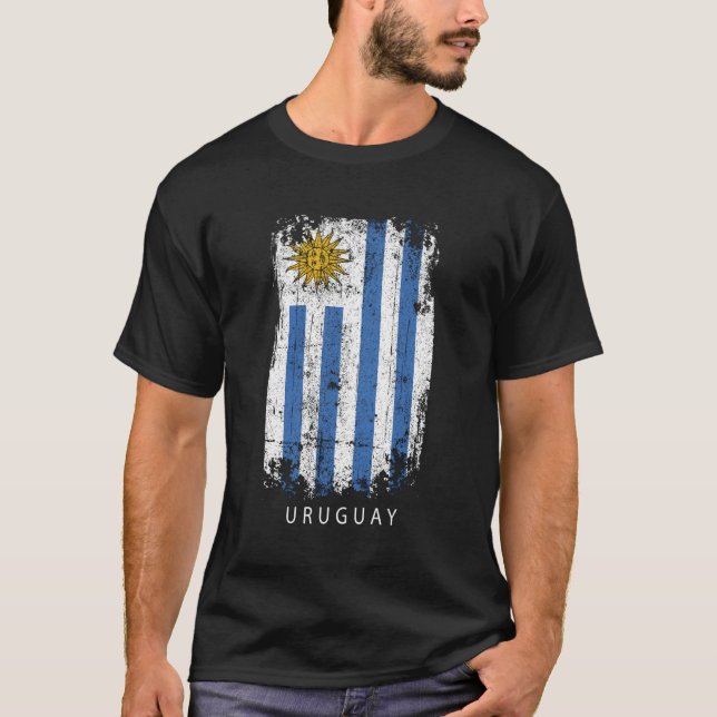 Uruguay Souvenir Design - Country Flag Uruguay T-Shirt (Front)