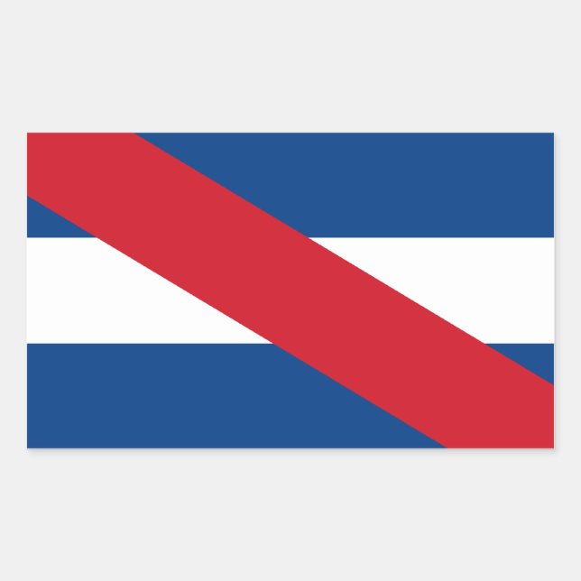 Uruguay/Uruguayan Artigas Flag Rectangular Sticker (Front)