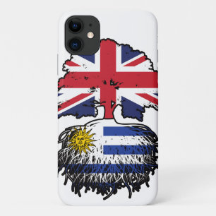 Uruguay Uruguayan British UK Tree Roots Flag iPhone 11 Case