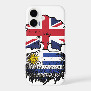 Uruguay Uruguayan British UK Tree Roots Flag iPhone 17 Case