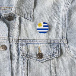 Uruguay (Uruguayan) Flag Button