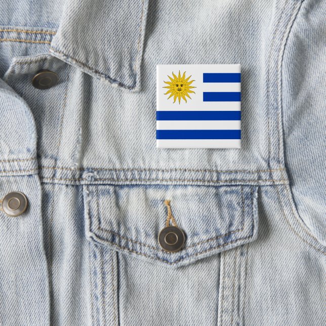 Uruguay (Uruguayan) Flag Button (In Situ)