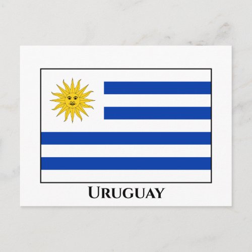 Uruguay Uruguayan Flag Postcard