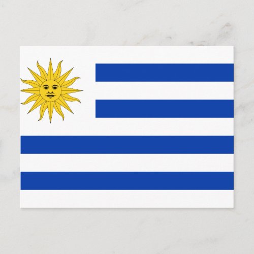 Uruguay Uruguayan Flag Postcard