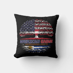 Uruguay Uruguayan US American USA United States Throw Pillow