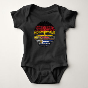 Uruguay Uruguayisch Deutsch Deutschland Baum Baby Bodysuit
