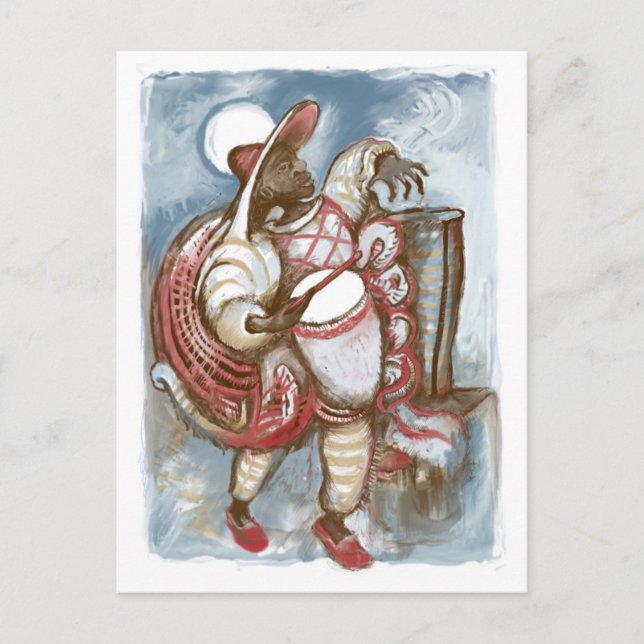 Uruguayan Drum Man Postcard (Front)