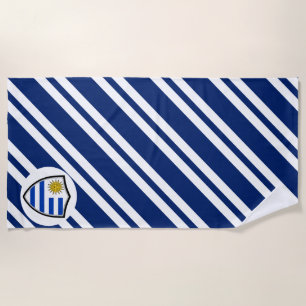 Uruguayan flag beach towel