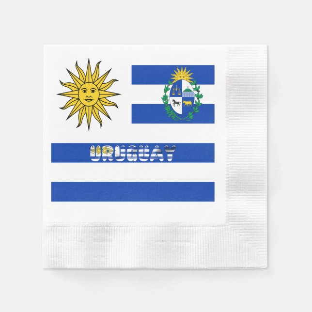 Uruguayan flag-coat of arms napkins (Front)
