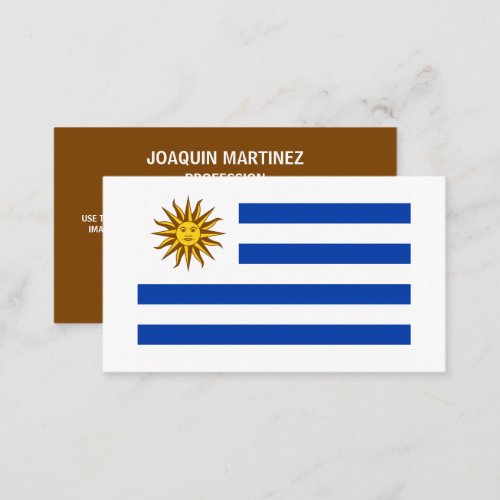 Uruguayan Flag Flag of Uruguay Business Card