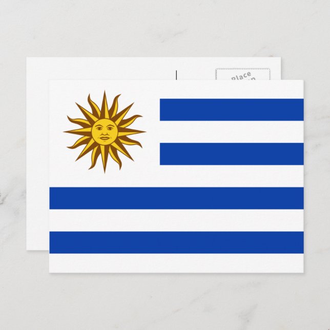 Uruguayan Flag, Flag of Uruguay Postcard (Front/Back)