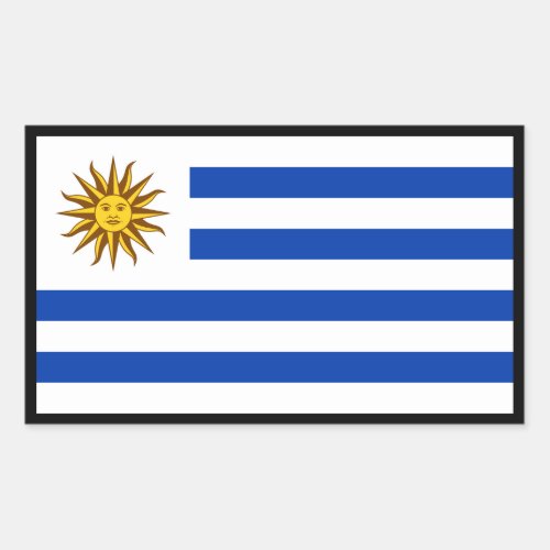 Uruguayan Flag Flag of Uruguay Rectangular Sticker