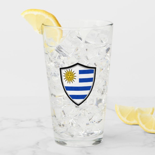 Uruguayan flag glass (Front Ice)