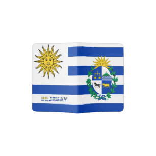 Uruguayan flag passport holder
