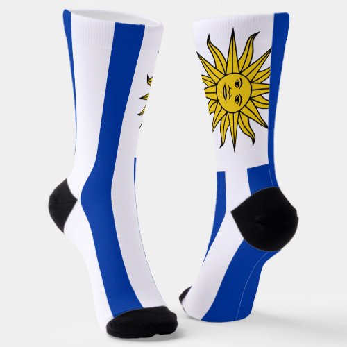 Uruguayan flag socks
