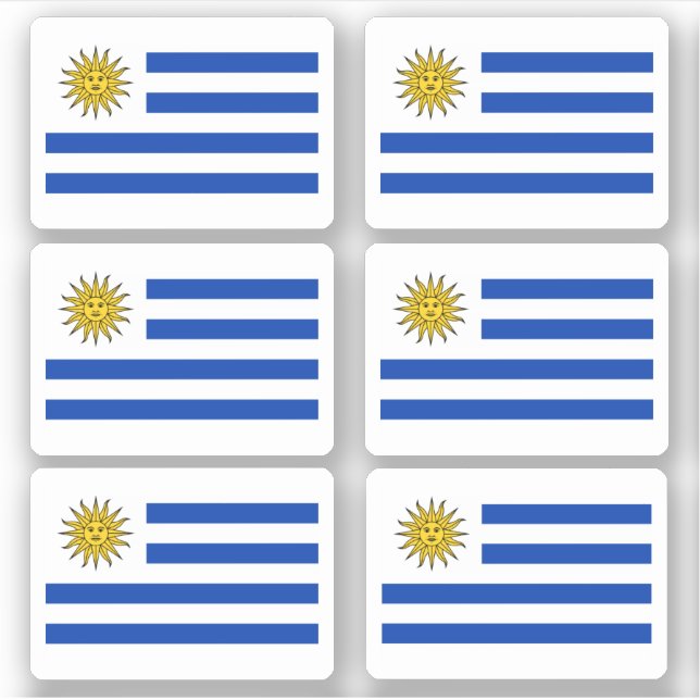 Uruguayan flag sticker (Front)