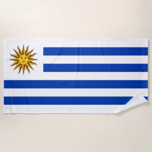 Uruguayan Flag (Uruguay) Beach Towel