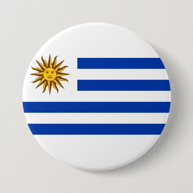 Uruguayan Flag (Uruguay) Button (Front)