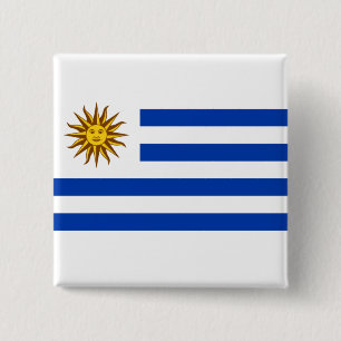 Uruguayan Flag (Uruguay) Button