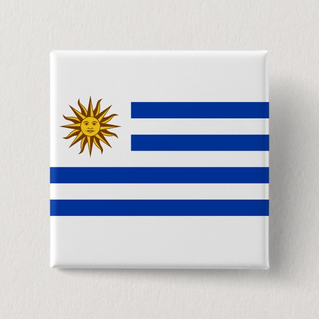 Uruguayan Flag (Uruguay) Button (Front)