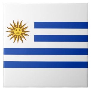 Uruguayan Flag (Uruguay) Ceramic Tile