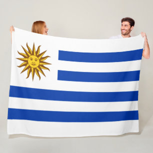Uruguayan Flag (Uruguay) Fleece Blanket