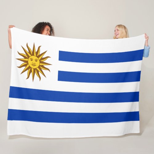 Uruguayan Flag Uruguay Fleece Blanket