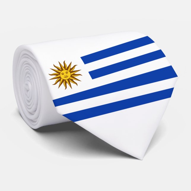 Uruguayan Flag (Uruguay) Neck Tie (Rolled)