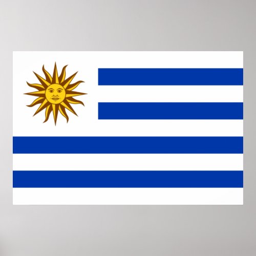 Uruguayan Flag Uruguay Poster