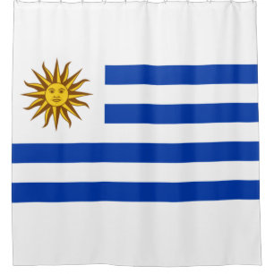 Uruguayan Flag (Uruguay) Shower Curtain