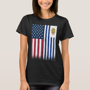 Uruguayan Flag  USA And Uruguay Flags Proud Urugua T-Shirt