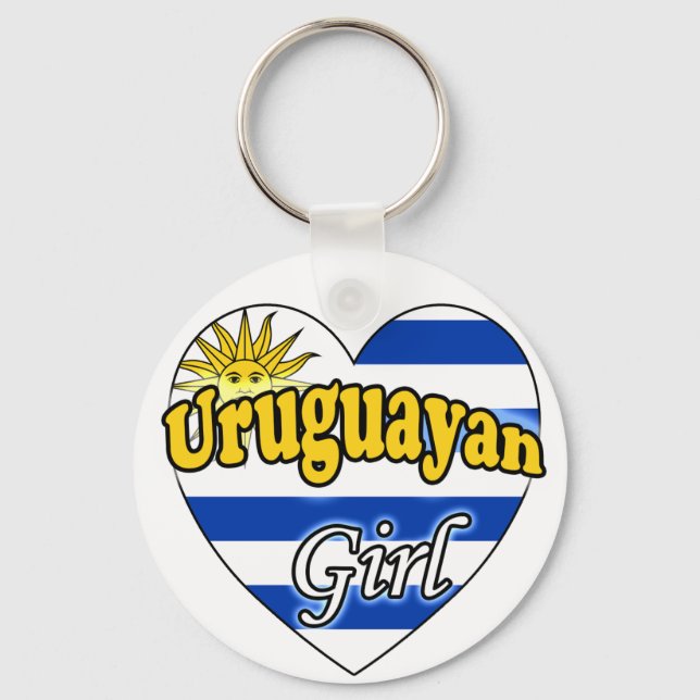 Uruguayan Girl Keychain (Front)
