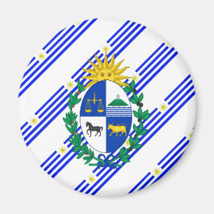Uruguayan stripes flag magnet