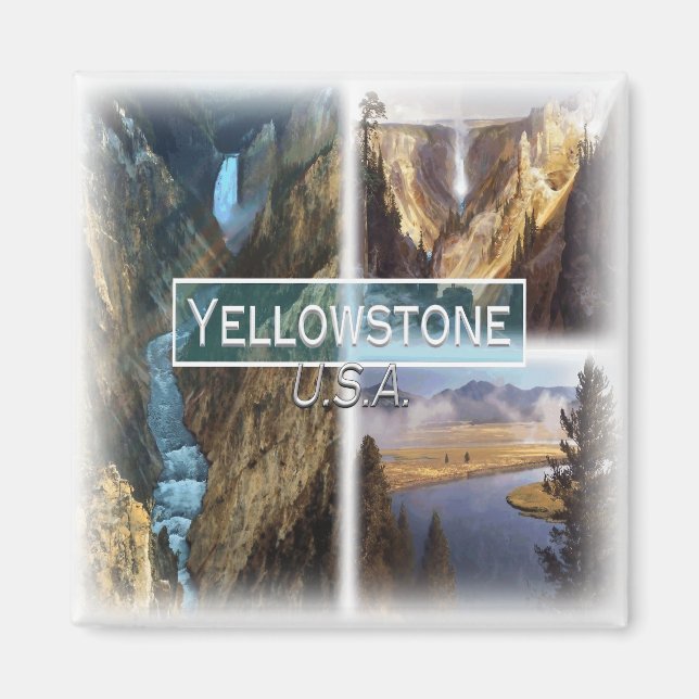 US0150 America,United States, Yellowstone, Fridge  Magnet (Front)