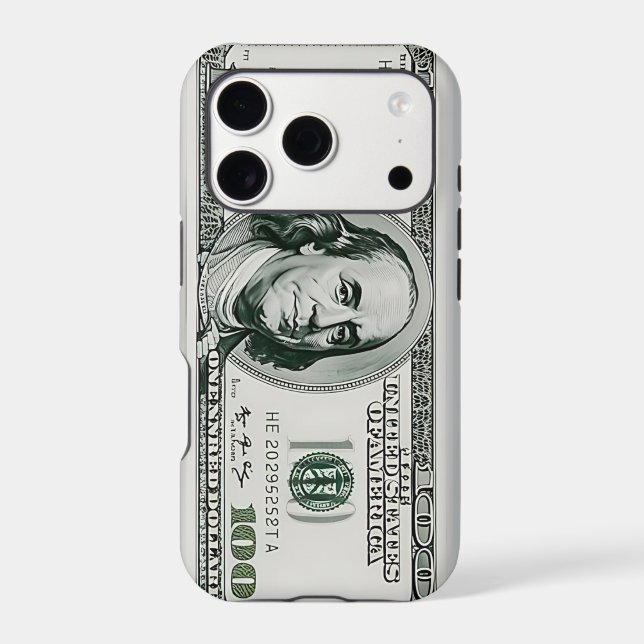 US $100 bill Iphone Case (Back)