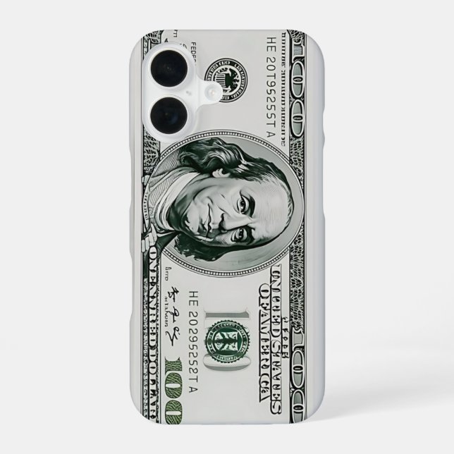 US $100 bill Iphone Case (Back)