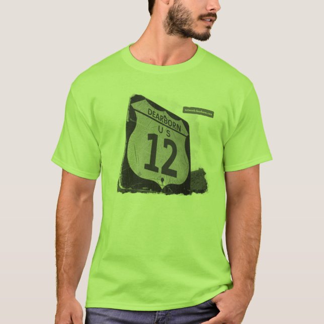US-12 Dearborn Men's T-Shirt (Front)