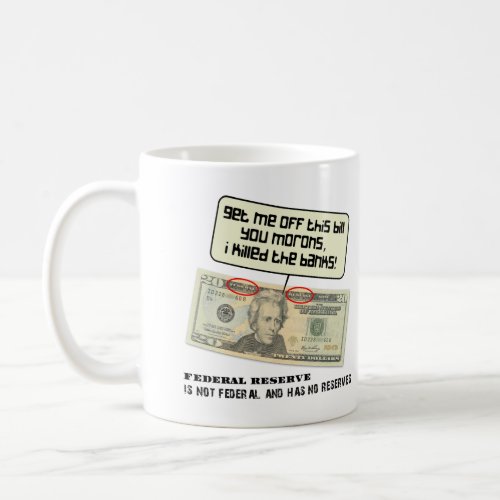US 20 dollar bill Federal Reserve Coffee Mug