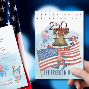 US 250 1776-2026 Texas Style 4th of July  Invitation