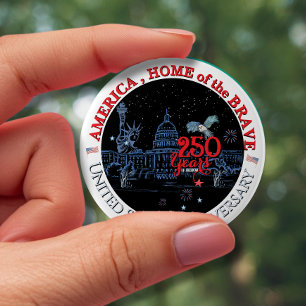 US 250 America Home of the Brave   Landmarks Button