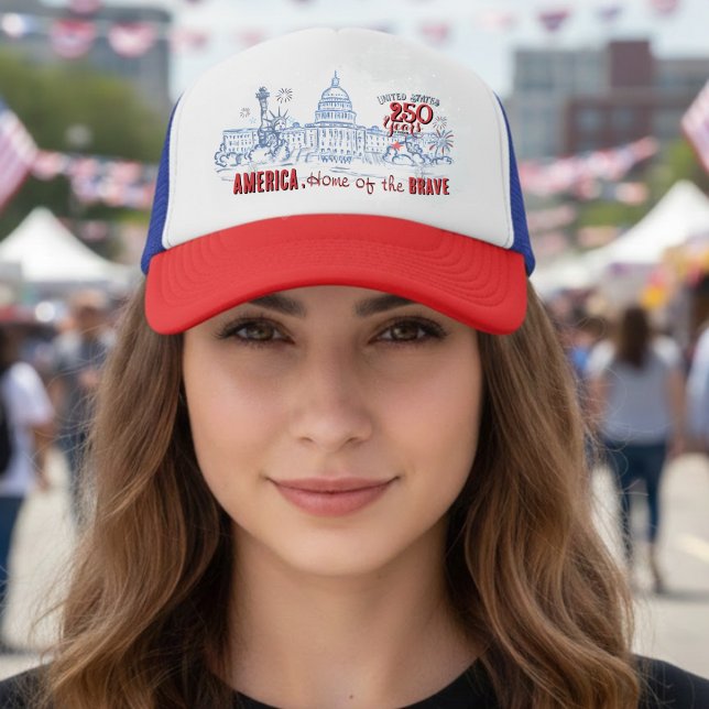 US 250 America's Anniversary Retro  Trucker Hat (US 250 America's Anniversary Retro Trucker Hat)