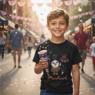 US 250 th Birthday - Cute Eagle Boy's T-Shirt