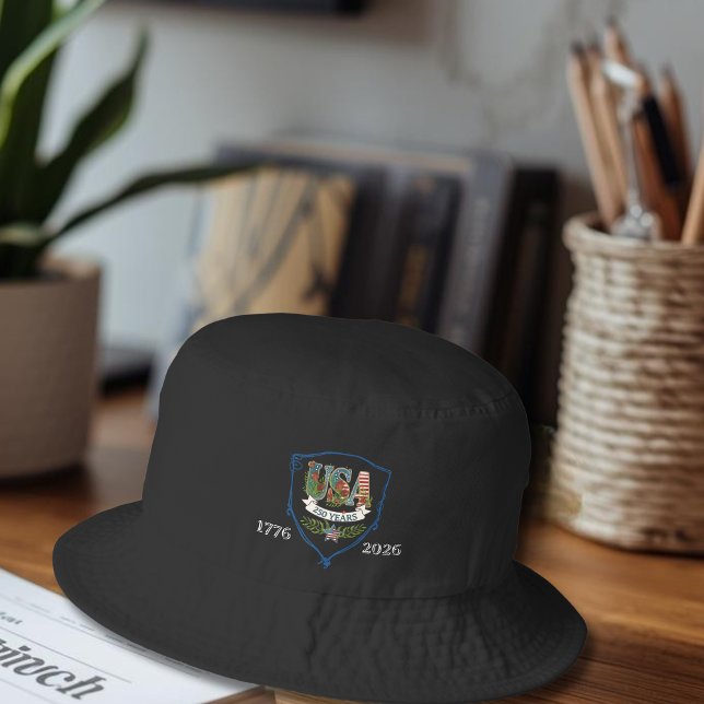 US 250 Years Botanical Midnight Black Buck Bucket Hat (US 250 Years Botanical Midnight Black Buck Bucket Hat)