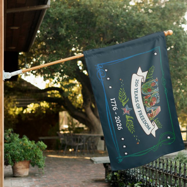 US 250 Years of Freedom Midnight Blue House Flag (US 250 Years of Freedom Midnight Blue House Flag)
