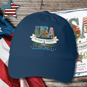 US 250 Years of Freedom Watercolor 1776 - 2026 Hat