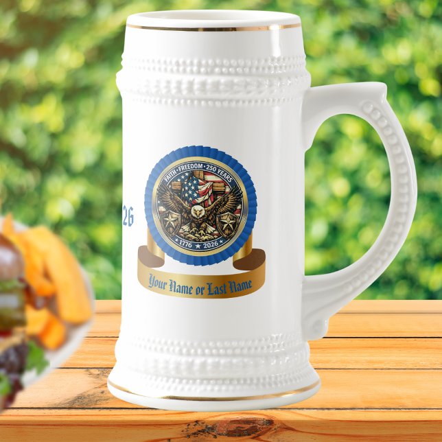 US 250th Anniversary Custom Commemorative Collect Beer Stein (Creator Uploaded)