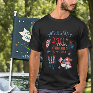 US 250th Anniversary Gnome Premium Black  T-Shirt