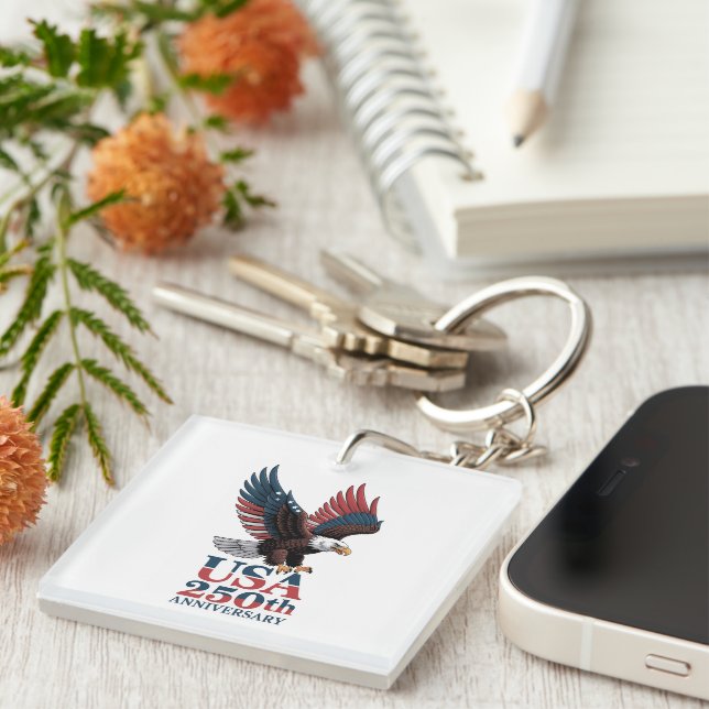 US 250th Anniversary  Keychain (Front Right)