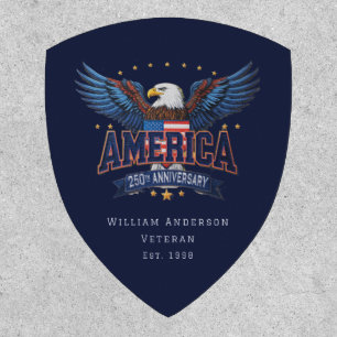 US 250th Anniversary Patch - Veteran Keepsake