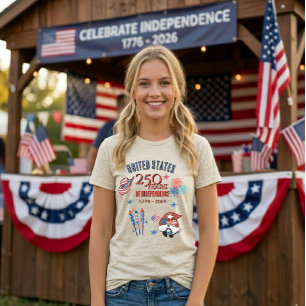 US 250th Anniversary Patriotic Gnome Women's  Tri-Blend Shirt